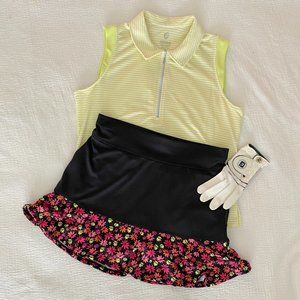 Vineyard Vines Black Floral Women's Skirt